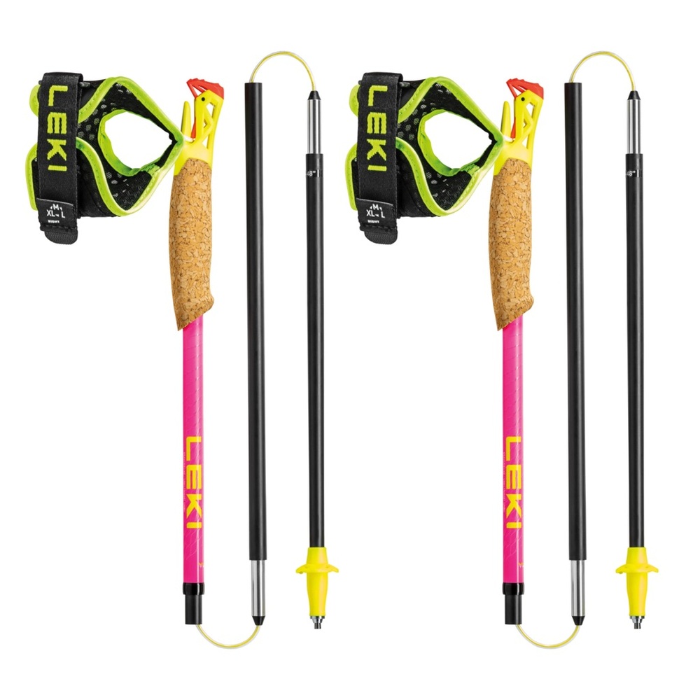 NEW LEKI Ultratrail FX. One carbon Collapsible Lightweight Trekking Poles 110cm